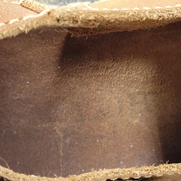 VTG Chunky Fisherman Sandals Mens @10 Brown Platform Soft Leather Open Toe Boho - Picture 12 of 16